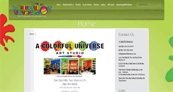 Desktop Screenshot of acolorfuluniverse.com